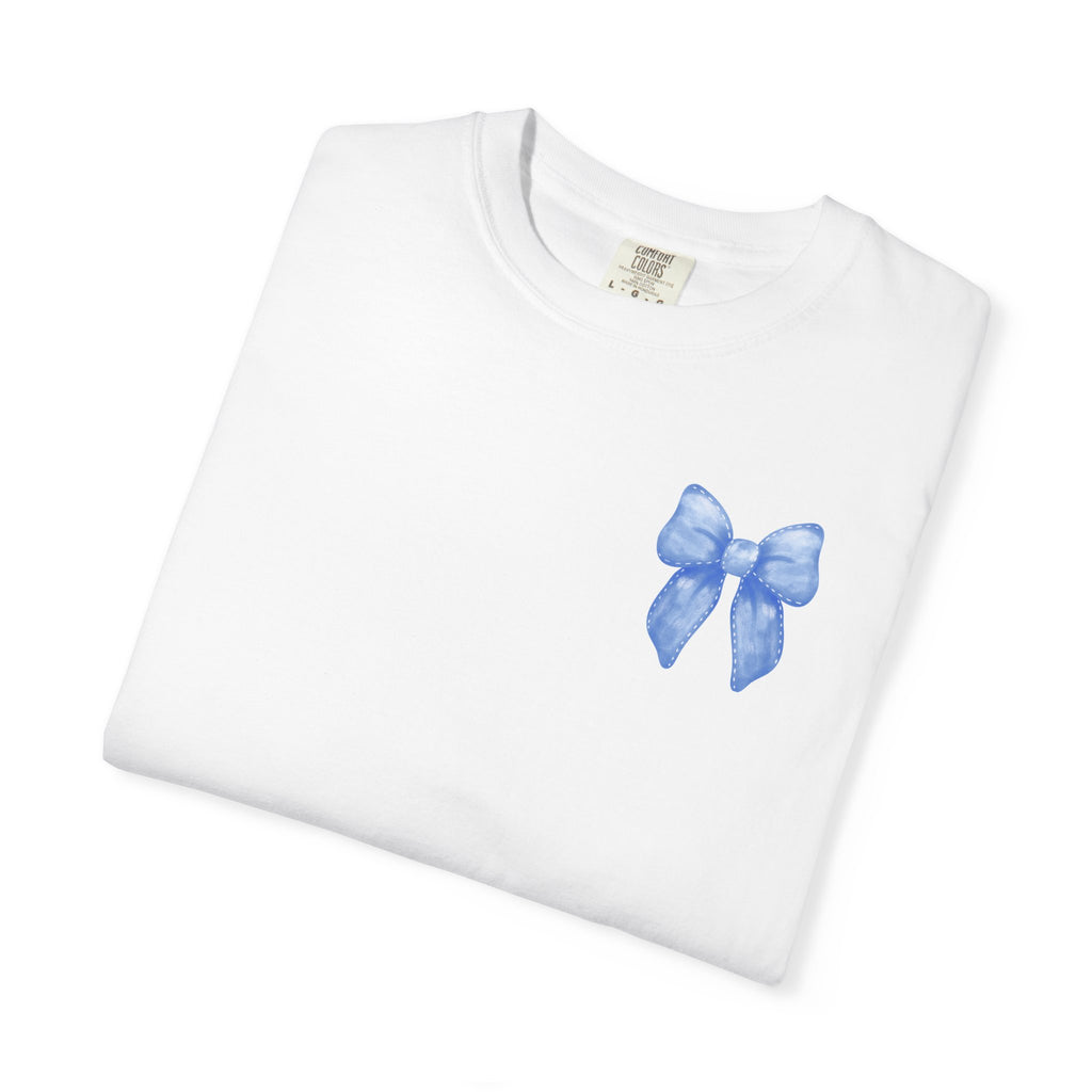 Bow to No One Tee, Double Sided, Adult T-shirt, Garment-Dyed Tee, Bows, Inspirational