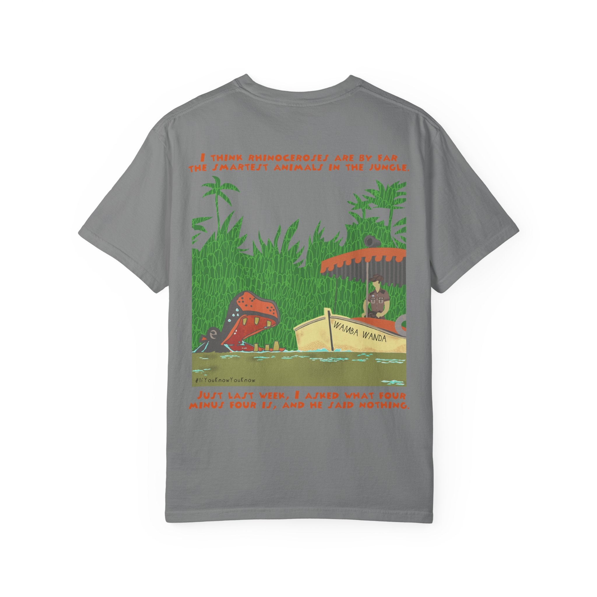 Jungle Cruise Comfort Colors Tee, Jungle Cruise Jokes t-shirt, Dad Jokes Shirt, Subtle Park Tee, Rhino Unisex T-shirt