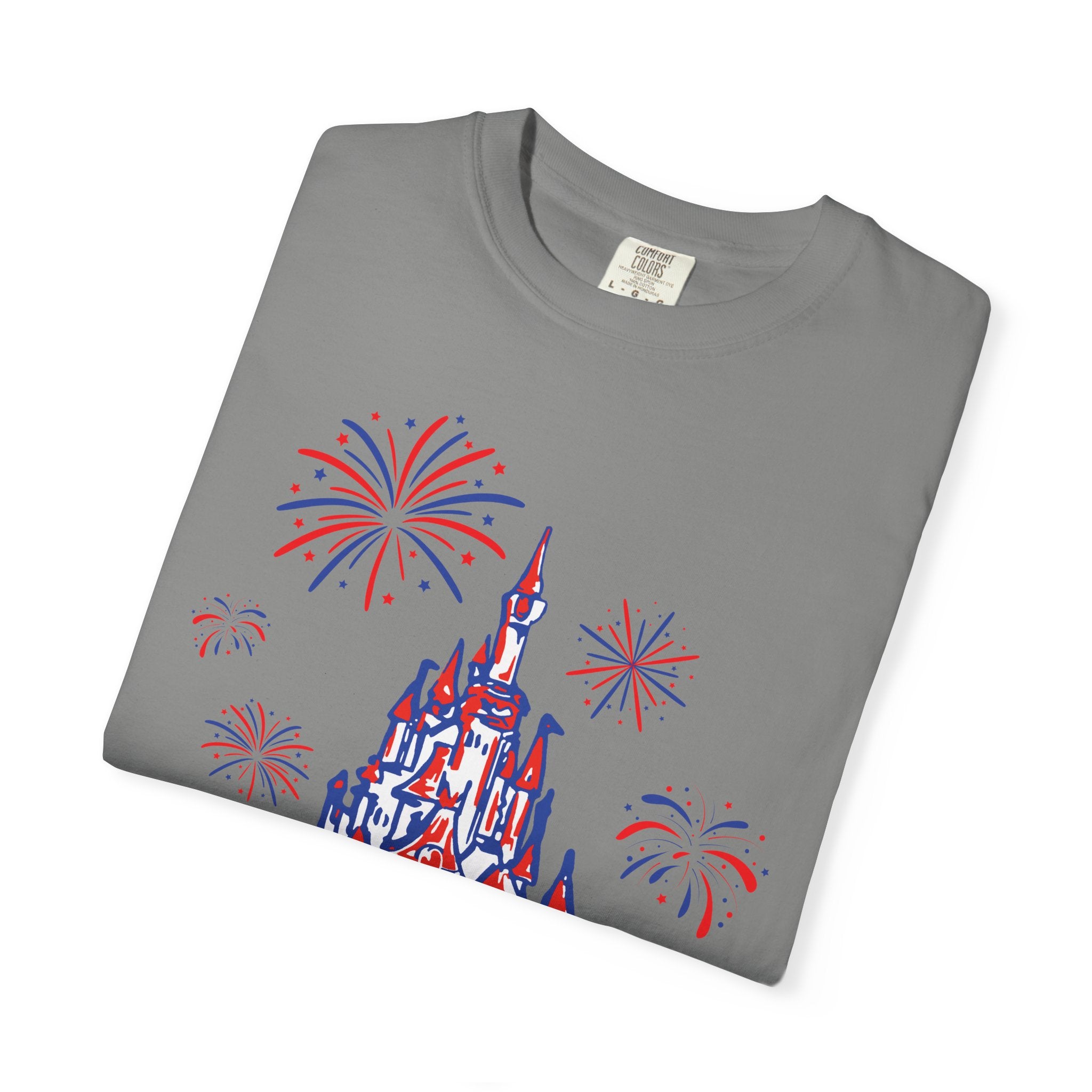 My Home Sweet Home Shirt, Fireworks, Castle, Disney, Patriotic Shirt, 4th of July, God Bless America, Red White and Blue, Americana