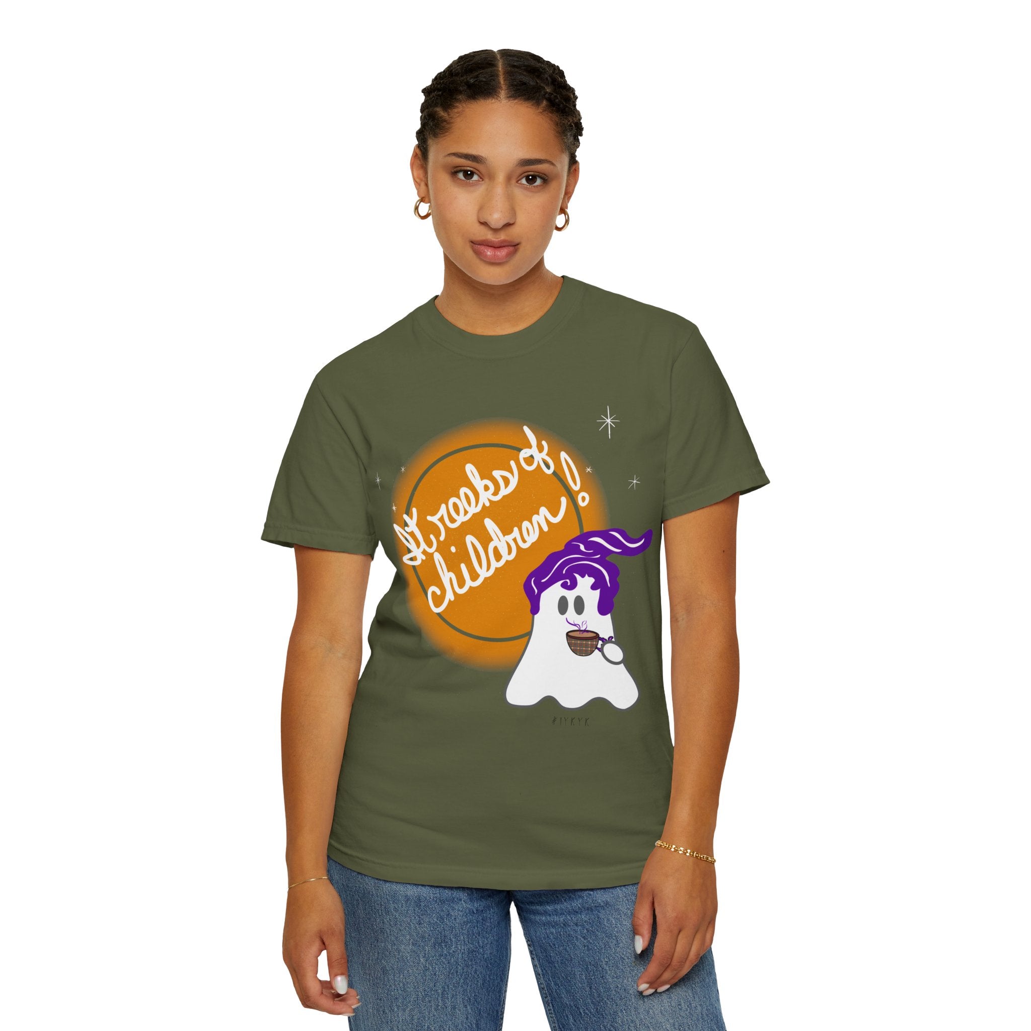 Hocus Pocus Comfort Colors T-shirt, It Reeks of Children Halloween Tee, Ghost Coffee Cup Shirt, Subtle Park Design