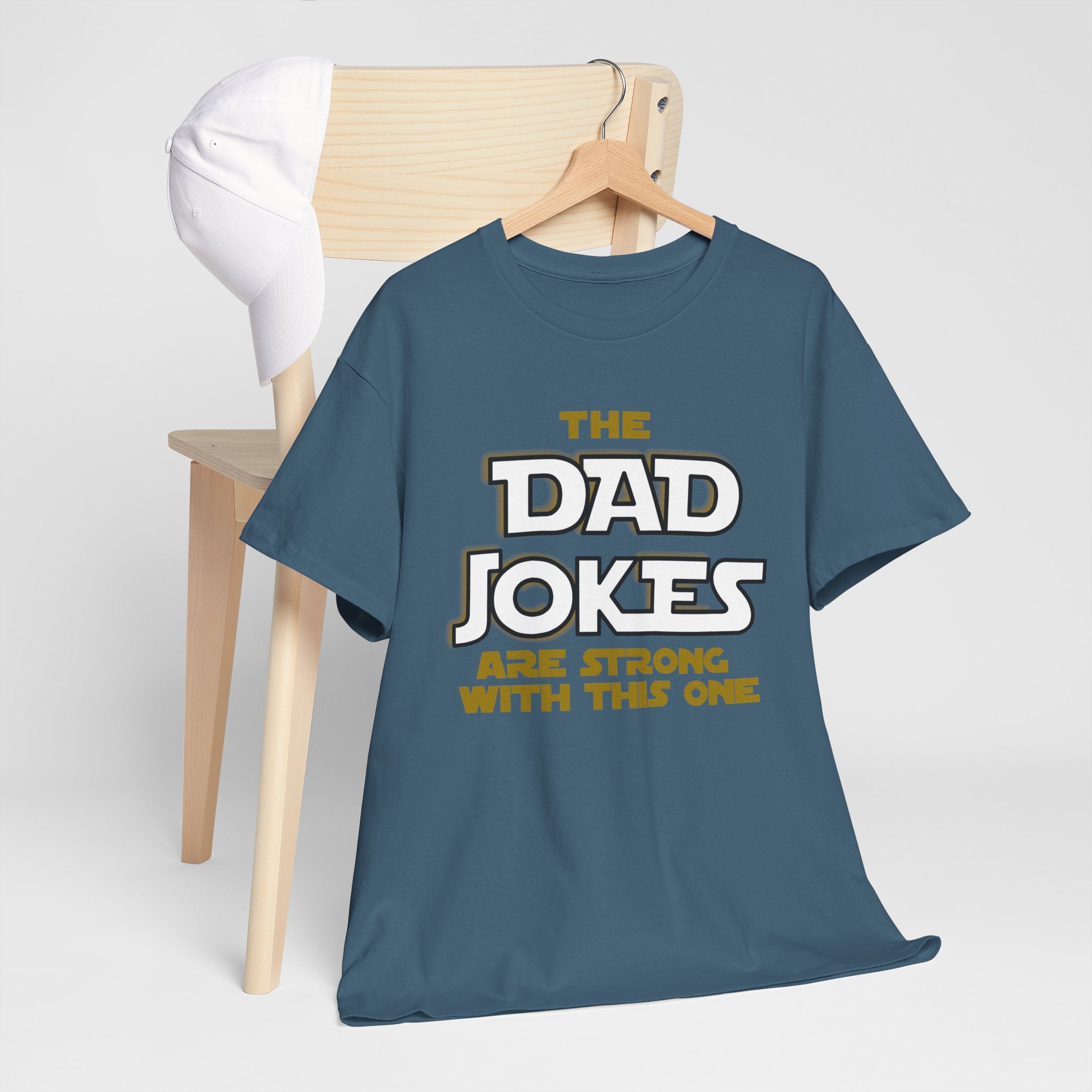 Dad Jokes are Strong with this One, Star Wars Adult Tee, Funny Shirt, Gift for Him, Movie Lover, Disney T-Shirt, Father's Day