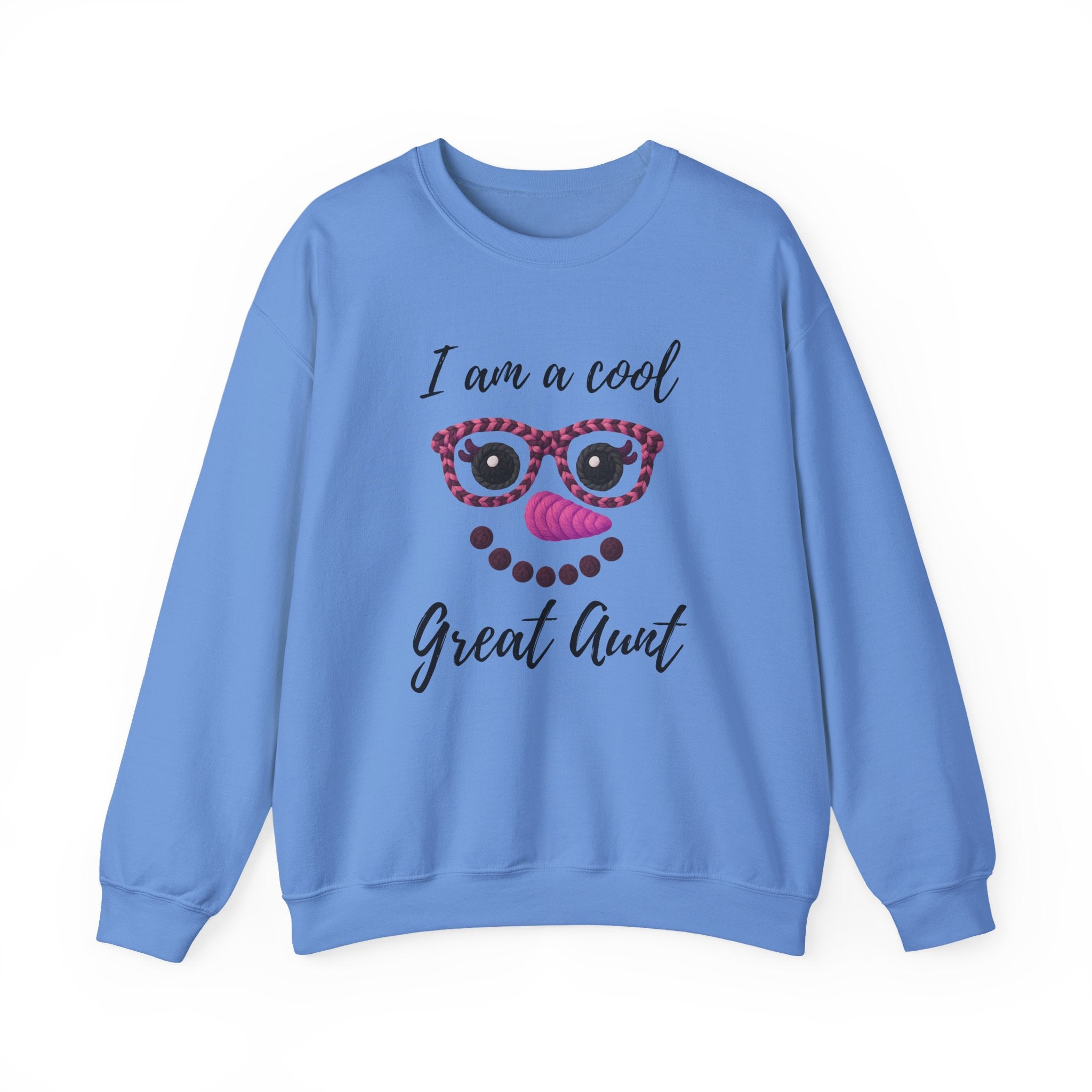 Personalized "I am a cool... Mama, Grandma, Aunt etc" Snowman Face Sweatshirt, Winter Snow Crewneck