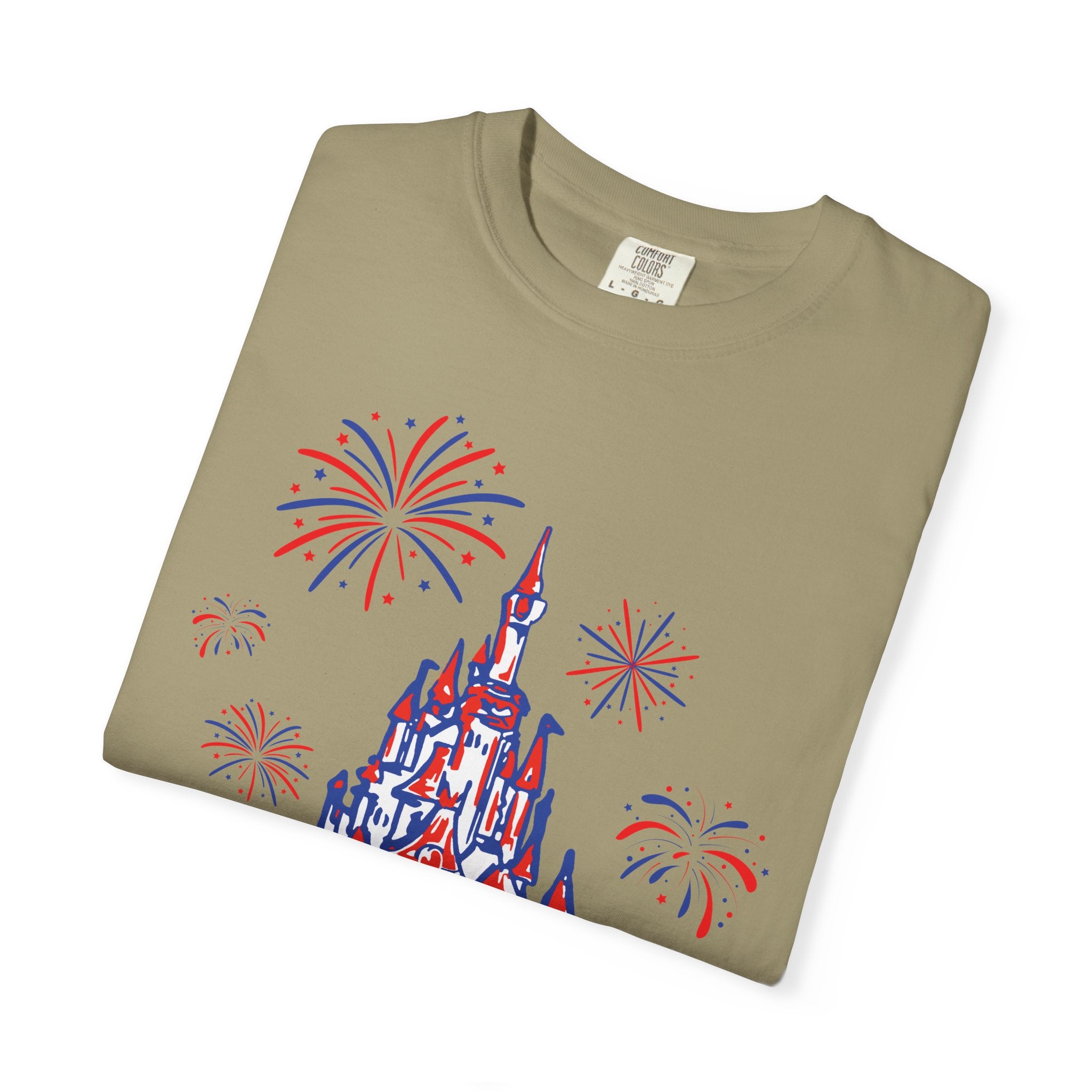My Home Sweet Home Shirt, Fireworks, Castle, Disney, Patriotic Shirt, 4th of July, God Bless America, Red White and Blue, Americana