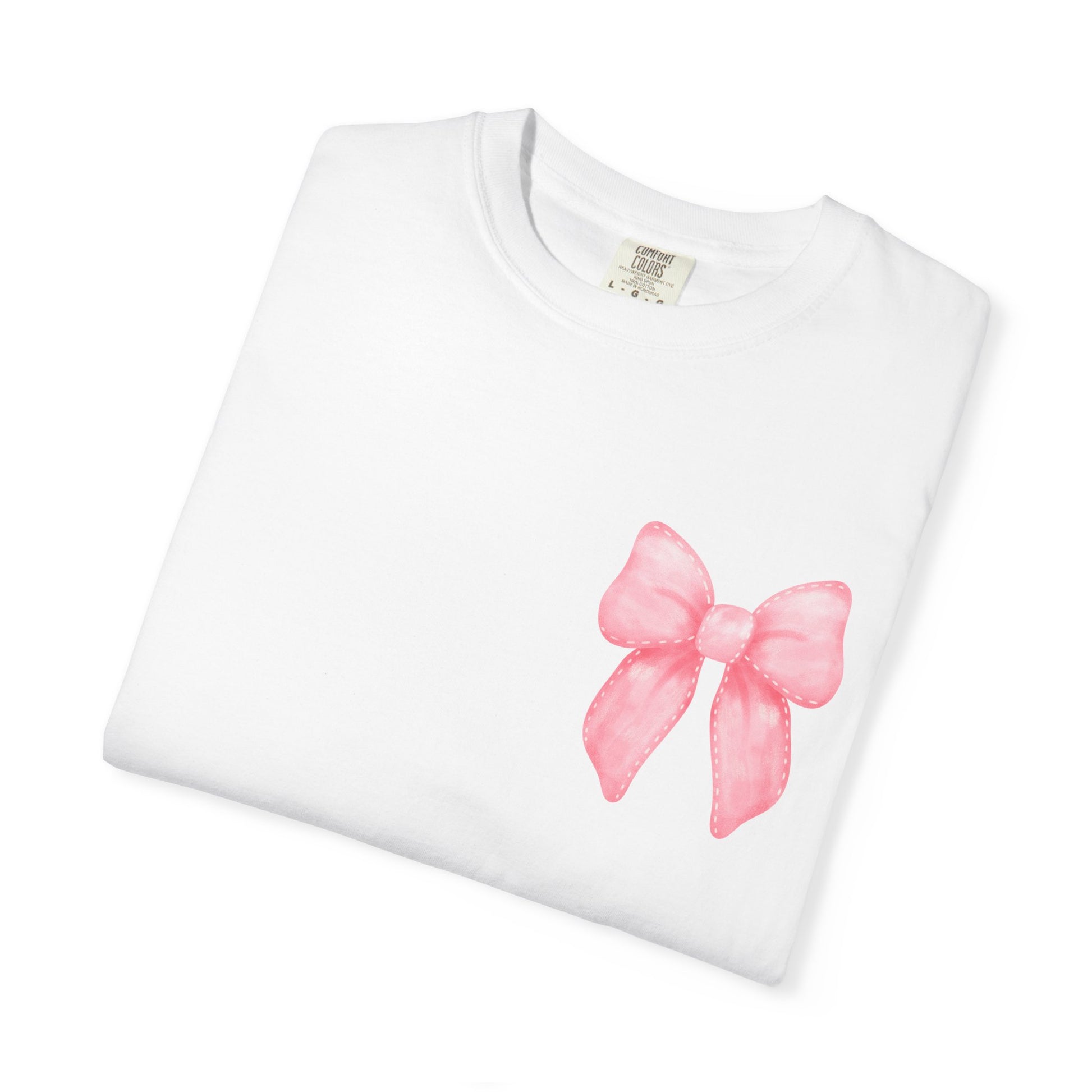 Bow to No One Tee, Double Sided Design T-shirt, Pink Bows, Bows, Inspirational