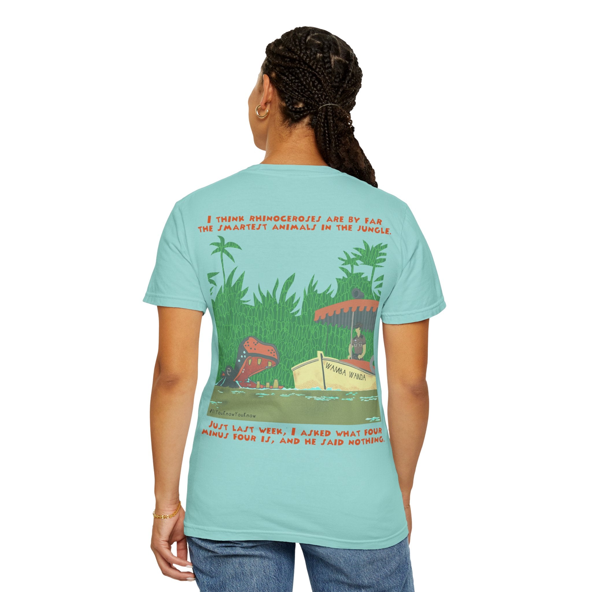Jungle Cruise Comfort Colors Tee, Jungle Cruise Jokes t-shirt, Dad Jokes Shirt, Subtle Park Tee, Rhino Unisex T-shirt