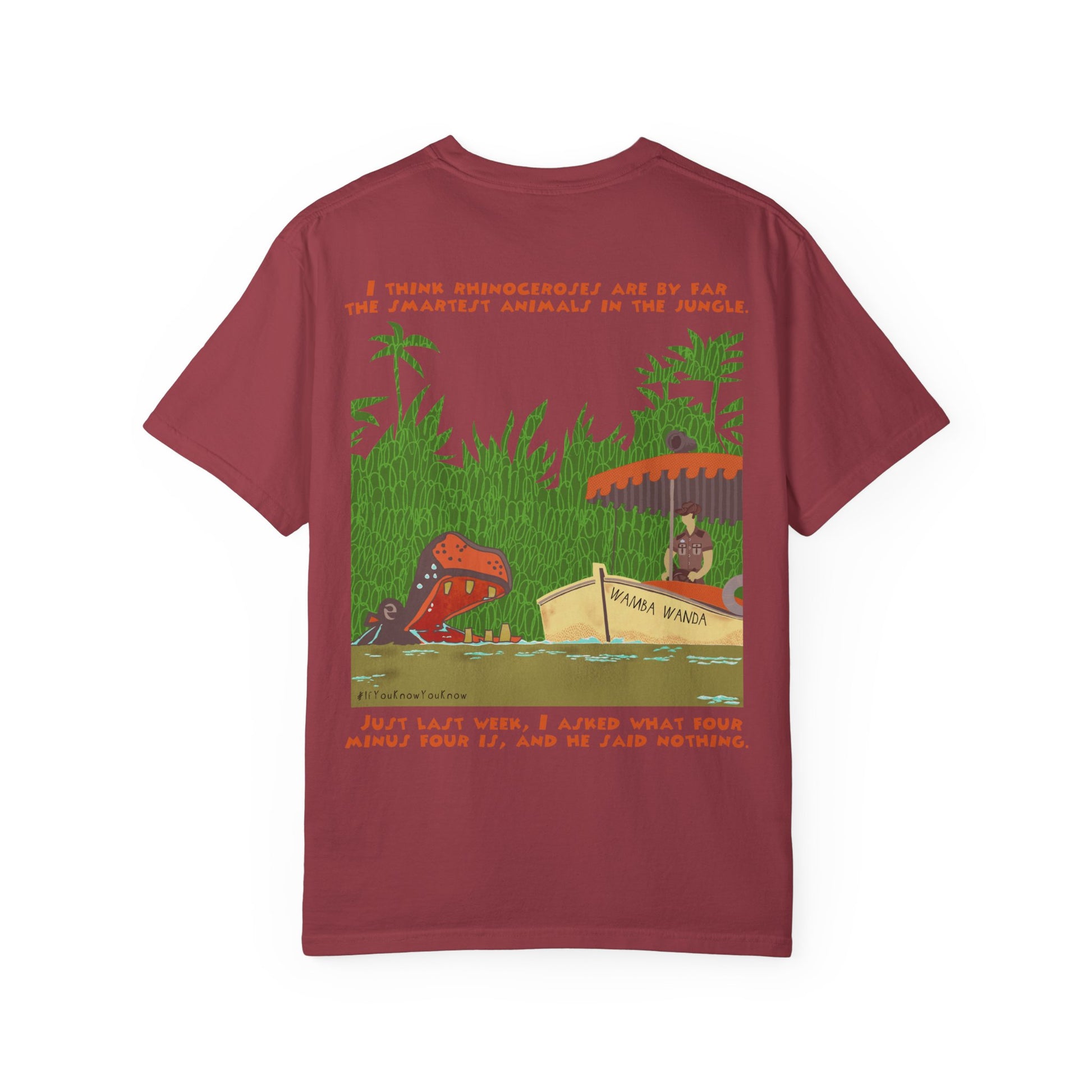 Jungle Cruise Comfort Colors Tee, Jungle Cruise Jokes t-shirt, Dad Jokes Shirt, Subtle Park Tee, Rhino Unisex T-shirt
