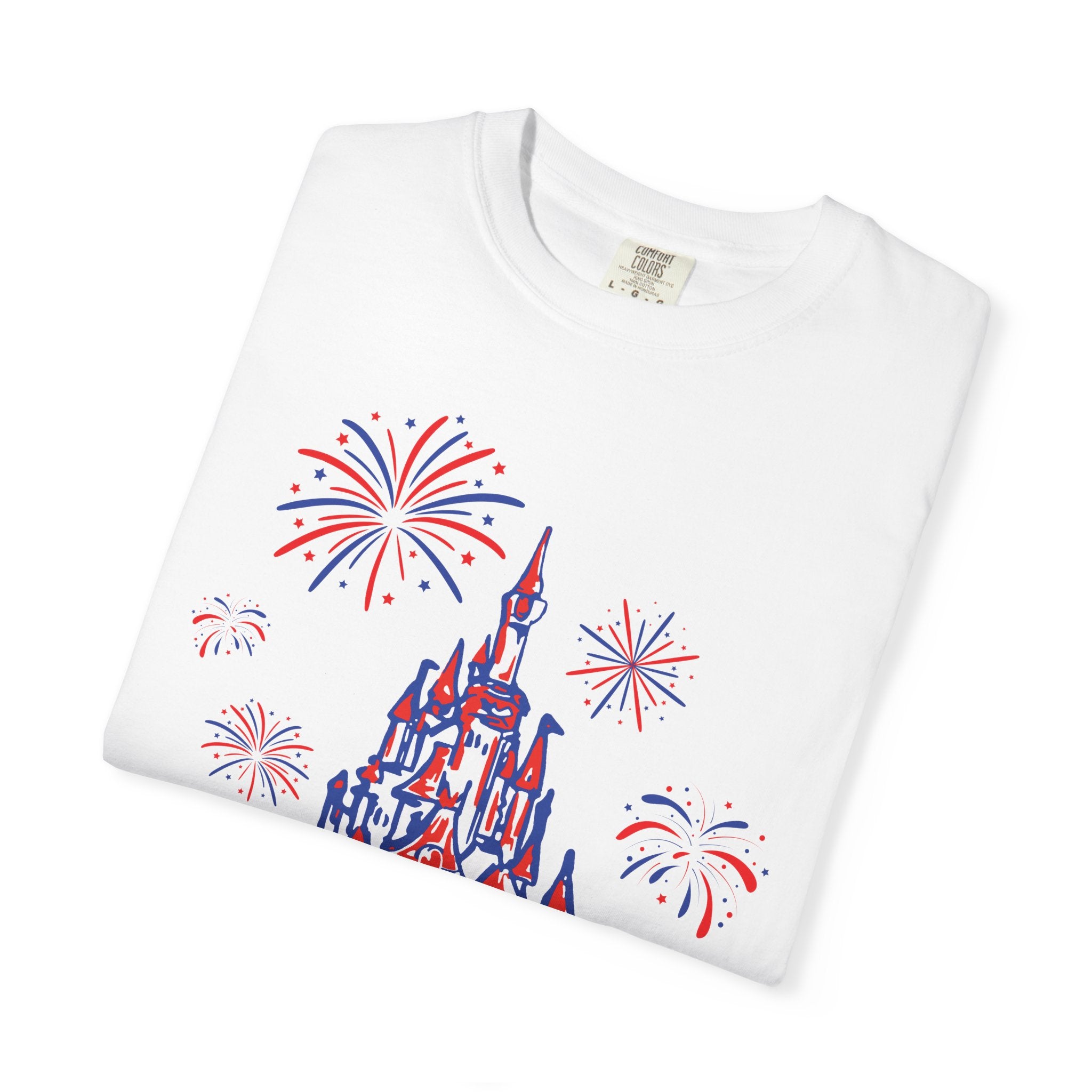 My Home Sweet Home Shirt, Fireworks, Castle, Disney, Patriotic Shirt, 4th of July, God Bless America, Red White and Blue, Americana