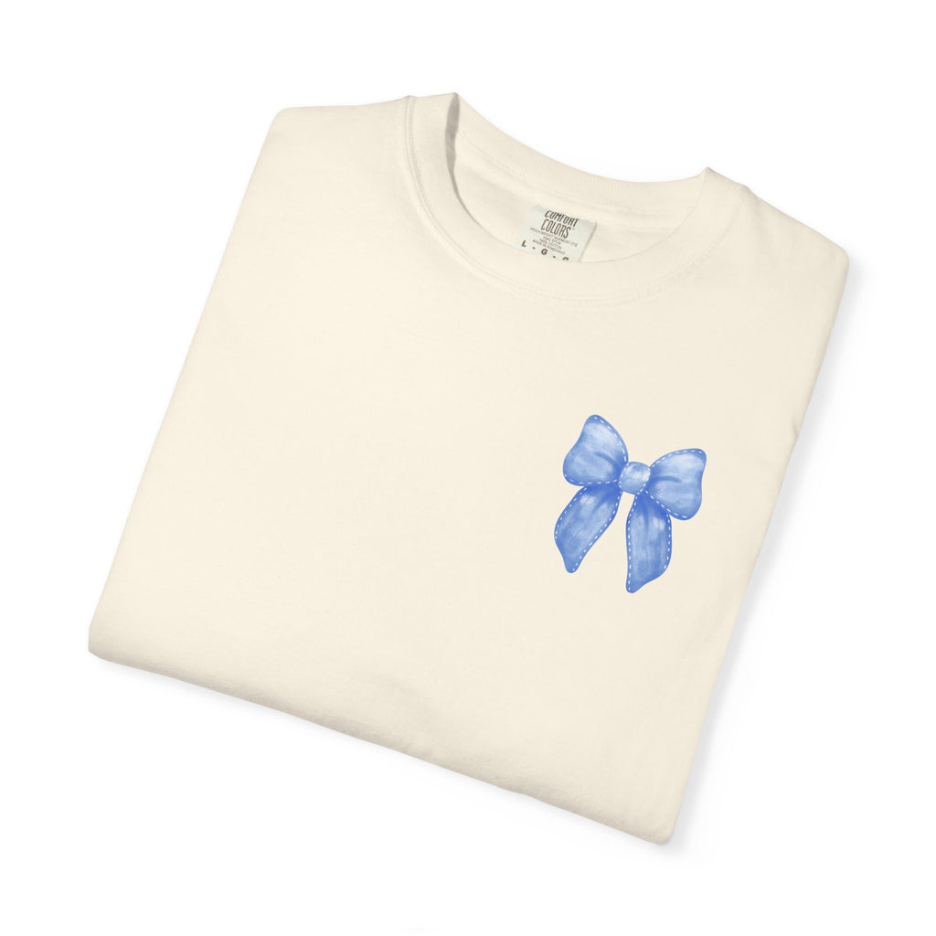 Bow to No One Tee, Double Sided, Adult T-shirt, Garment-Dyed Tee, Bows, Inspirational
