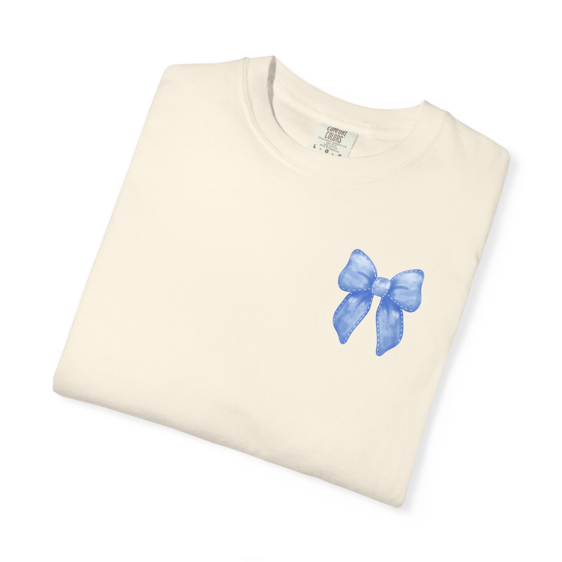 Bow to No One Tee, Double Sided, Adult T-shirt, Garment-Dyed Tee, Bows, Inspirational