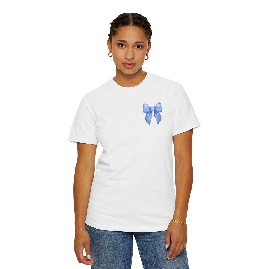 Bow to No One Tee, Double Sided, Adult T-shirt, Garment-Dyed Tee, Bows, Inspirational