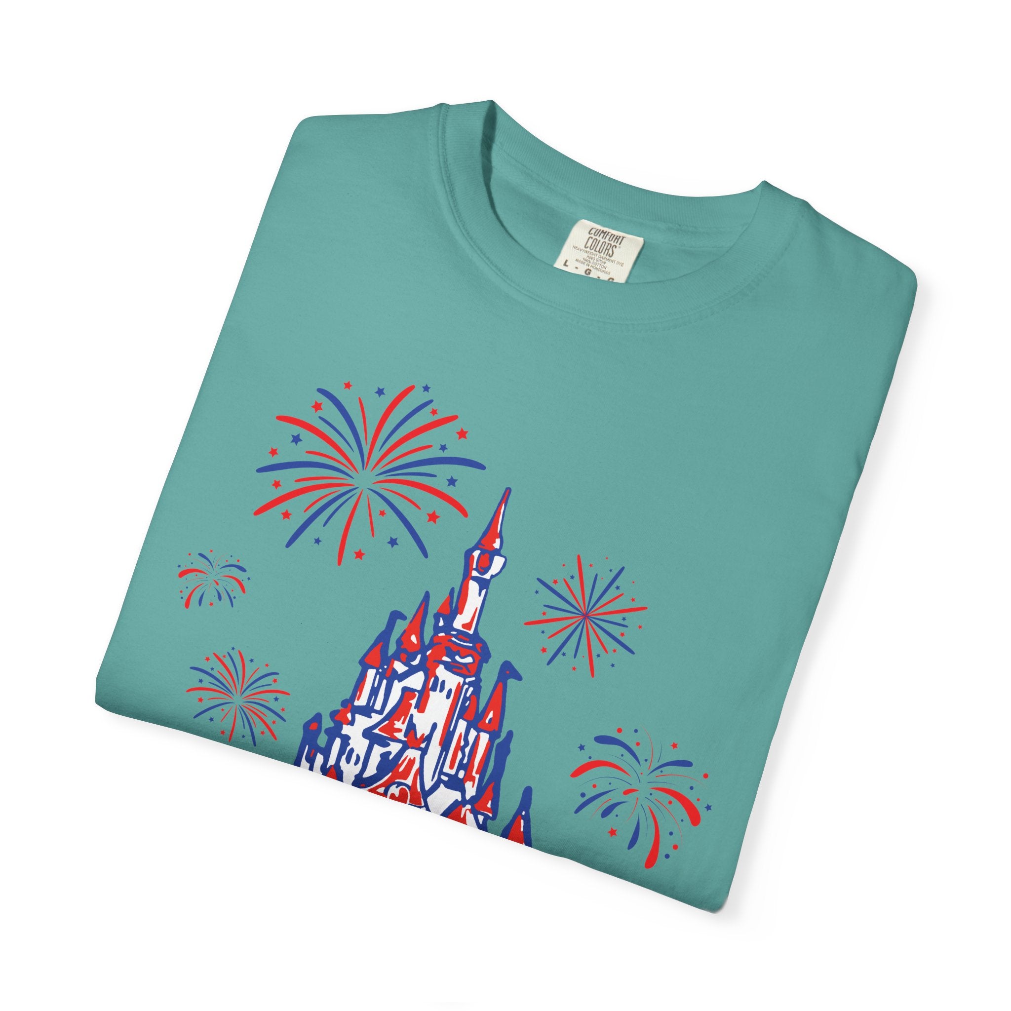 My Home Sweet Home Shirt, Fireworks, Castle, Disney, Patriotic Shirt, 4th of July, God Bless America, Red White and Blue, Americana