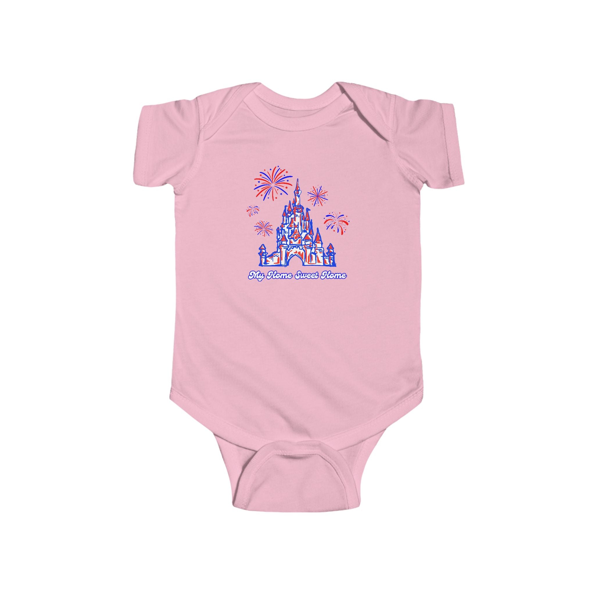 Magical Disney Baby Bodysuit, My Home Sweet Home, 4th of July onesie, Castle, Fireworks, Family Shirts