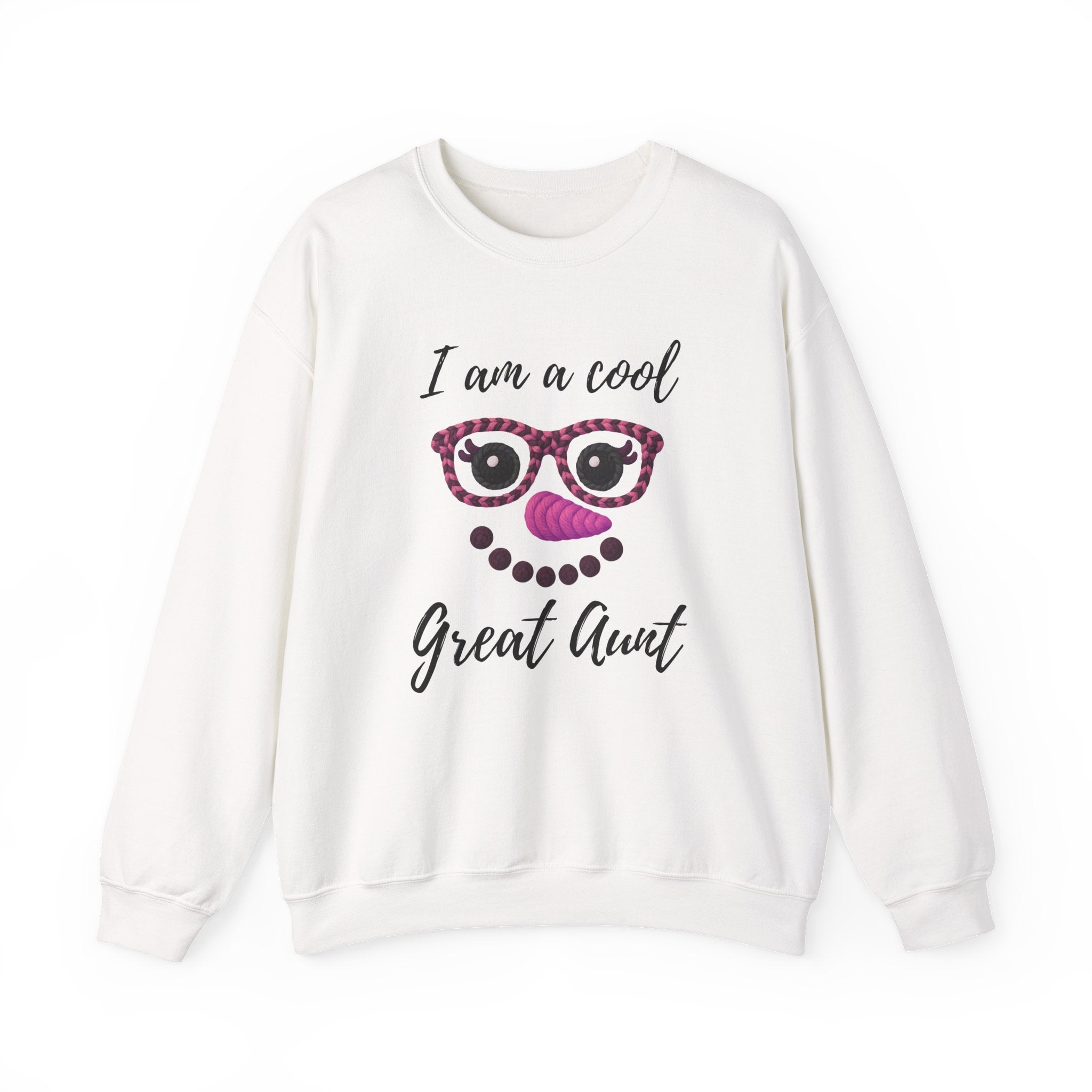 Personalized "I am a cool... Mama, Grandma, Aunt etc" Snowman Face Sweatshirt, Winter Snow Crewneck