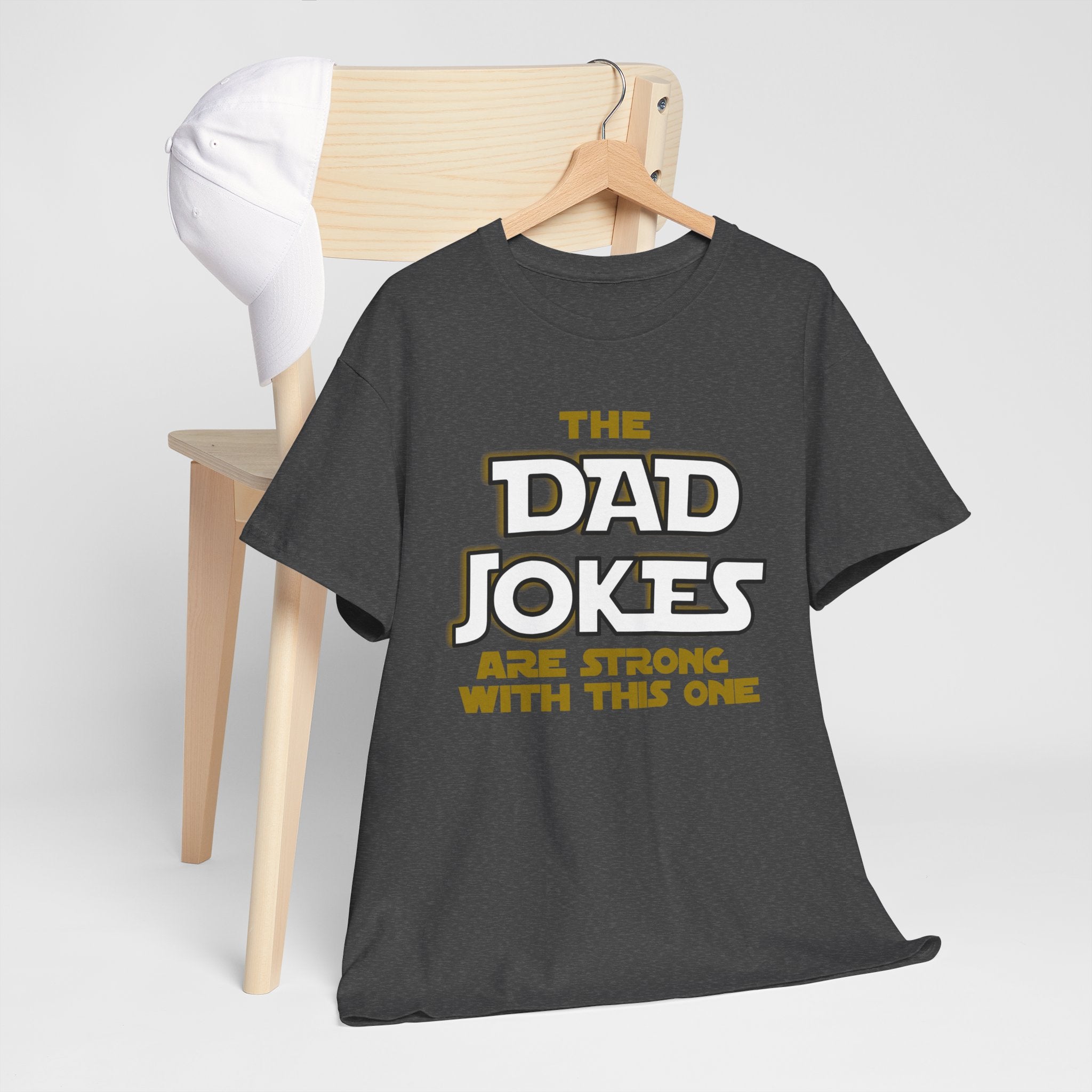 Dad Jokes are Strong with this One, Star Wars Adult Tee, Funny Shirt, Gift for Him, Movie Lover, Disney T-Shirt, Father's Day