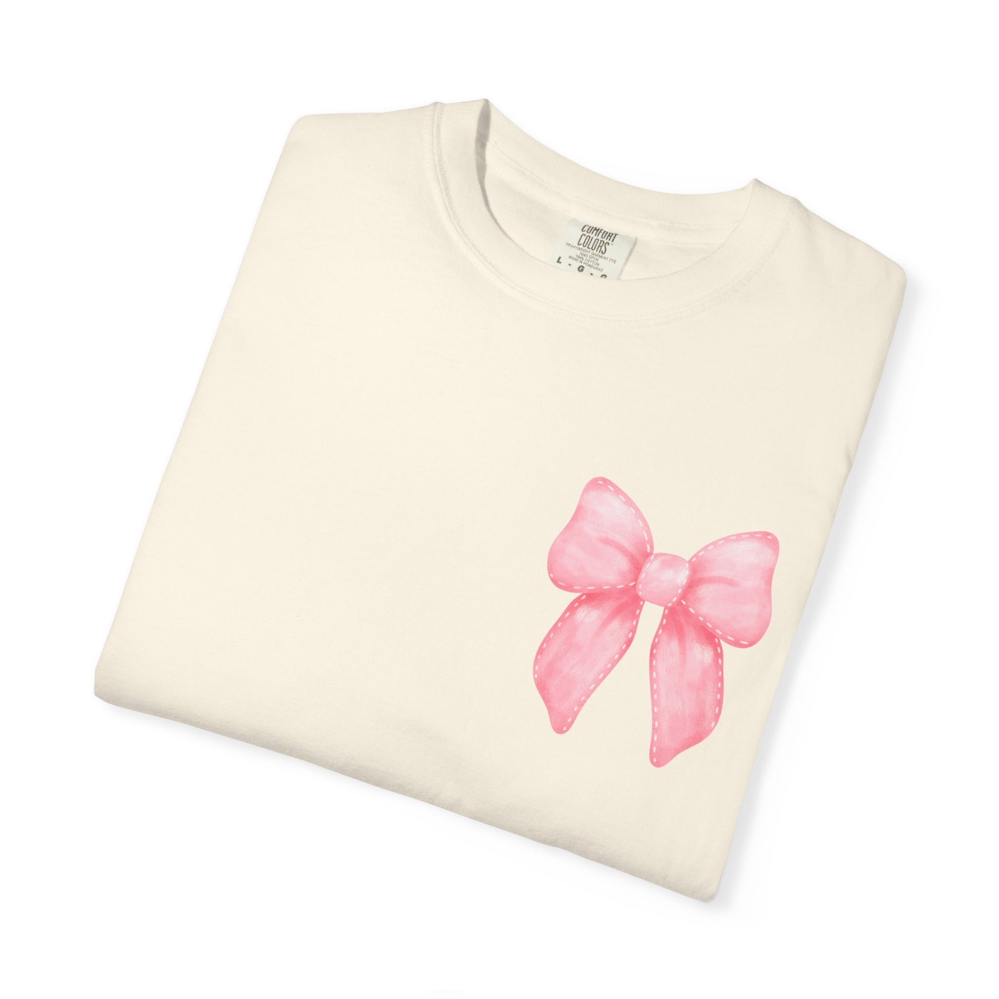 Bow to No One Tee, Double Sided Design T-shirt, Pink Bows, Bows, Inspirational