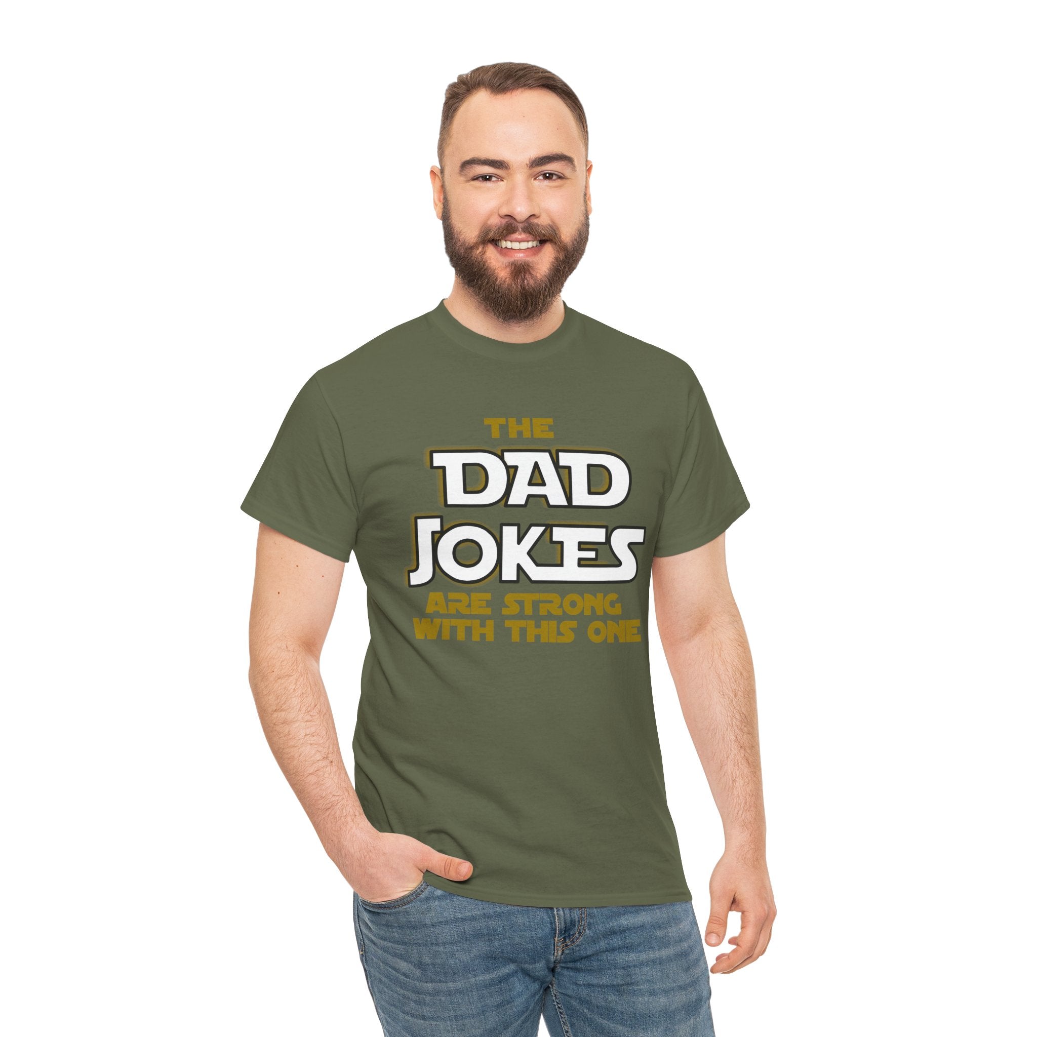 Dad Jokes are Strong with this One, Star Wars Adult Tee, Funny Shirt, Gift for Him, Movie Lover, Disney T-Shirt, Father's Day