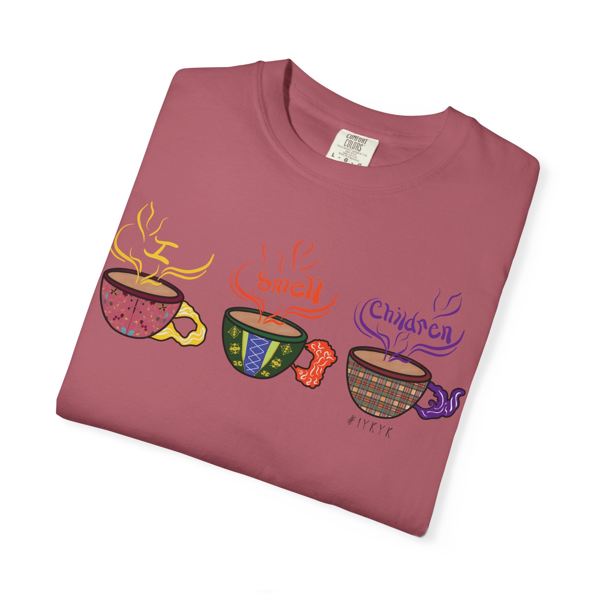 I Smell Children Comfort Colors T-shirt, Hocus Pocus Halloween Shirt, Coffee Cup Tee,  Witches tee