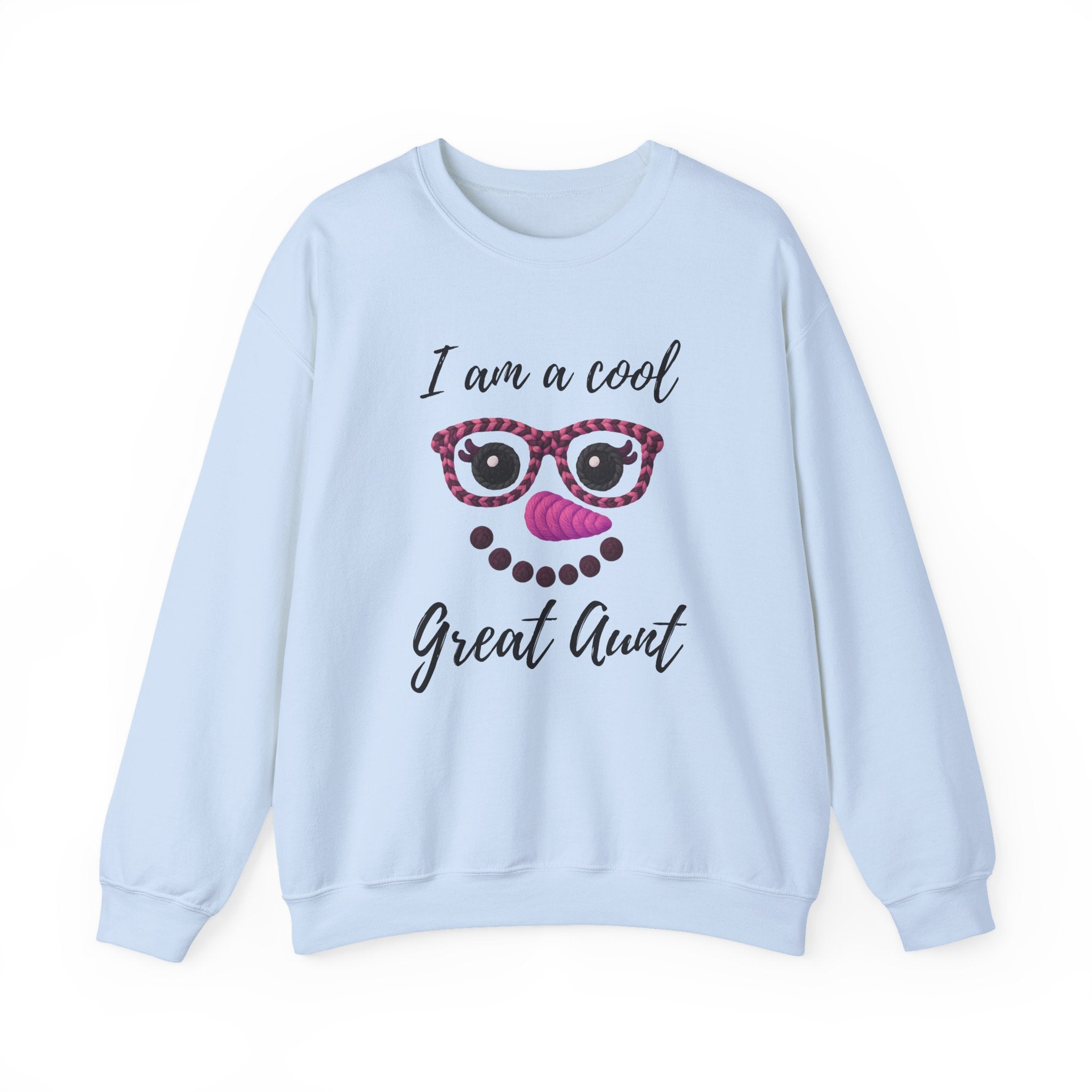 Personalized "I am a cool... Mama, Grandma, Aunt etc" Snowman Face Sweatshirt, Winter Snow Crewneck