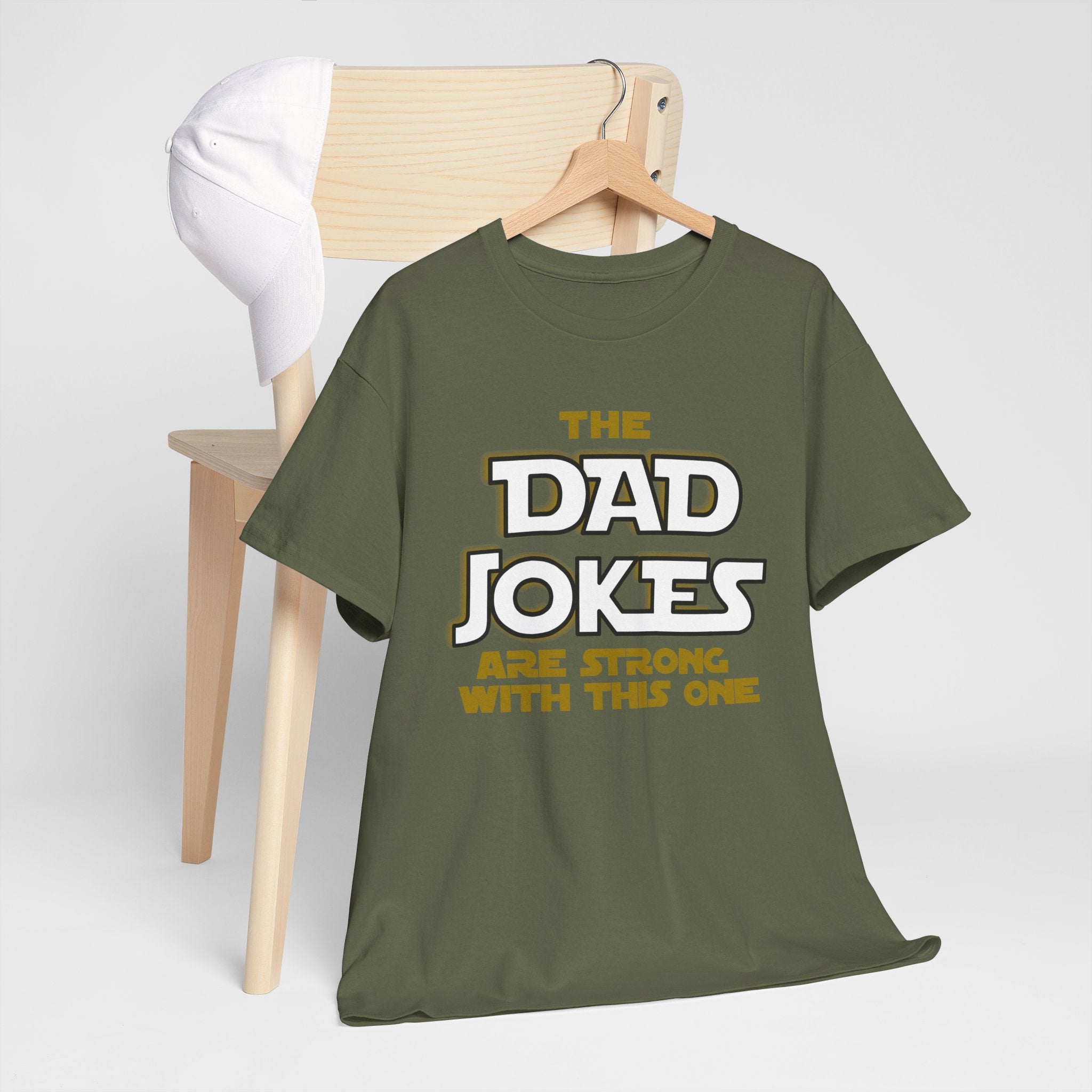 Dad Jokes are Strong with this One, Star Wars Adult Tee, Funny Shirt, Gift for Him, Movie Lover, Disney T-Shirt, Father's Day