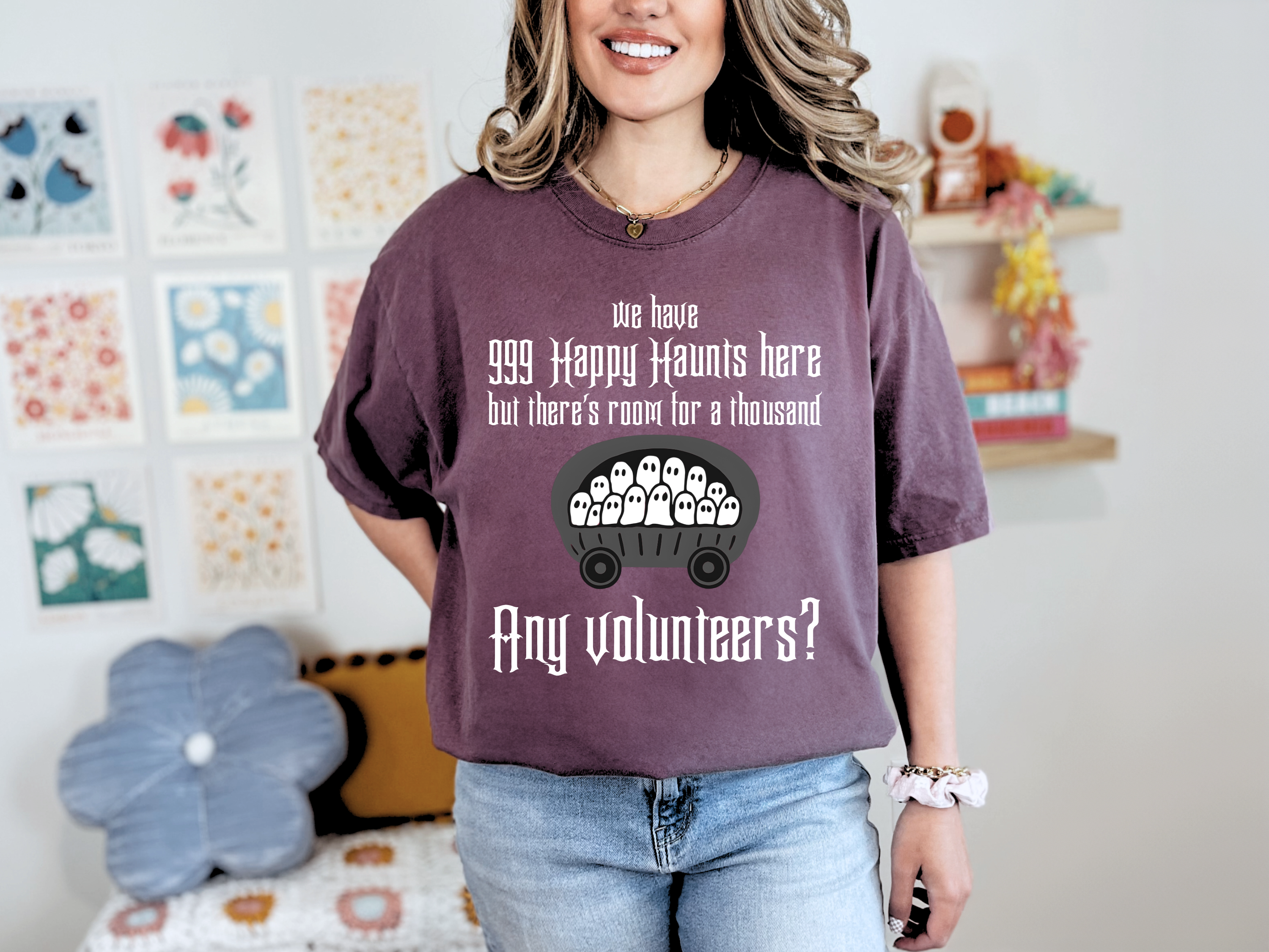 The Haunted Mansion Comfort Colors t-shirt, Retro Halloween Shirt, Ghost tshirt, Happy Haunts tee