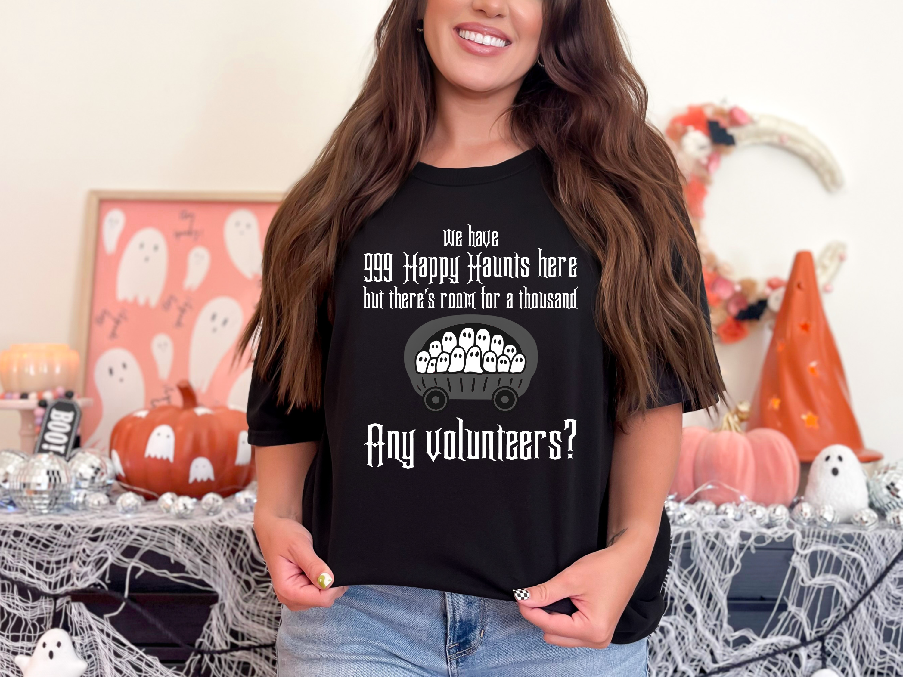 The Haunted Mansion Comfort Colors t-shirt, Retro Halloween Shirt, Ghost tshirt, Happy Haunts tee