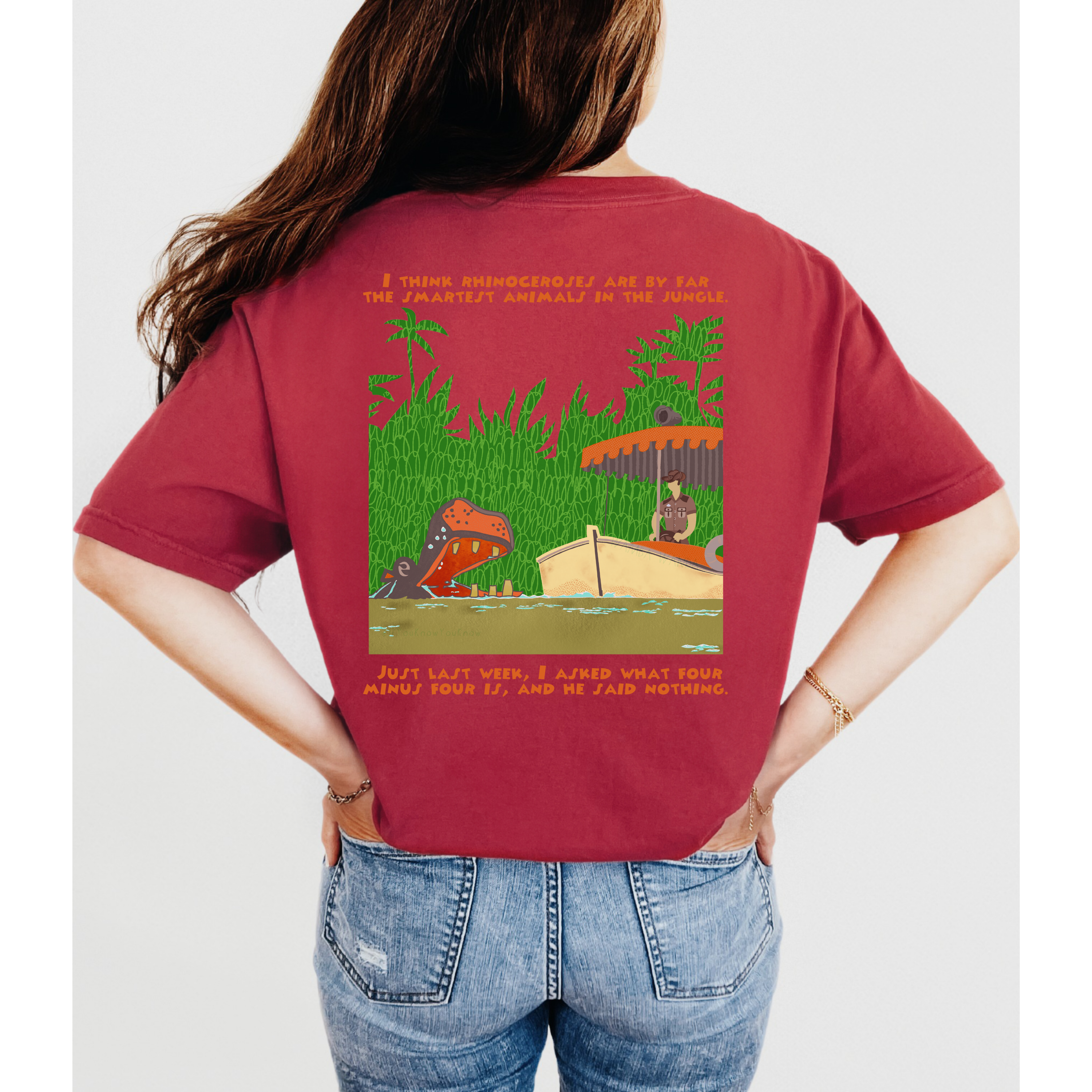Jungle Cruise Comfort Colors Tee, Jungle Cruise Jokes t-shirt, Dad Jokes Shirt, Subtle Park Tee, Rhino Unisex T-shirt