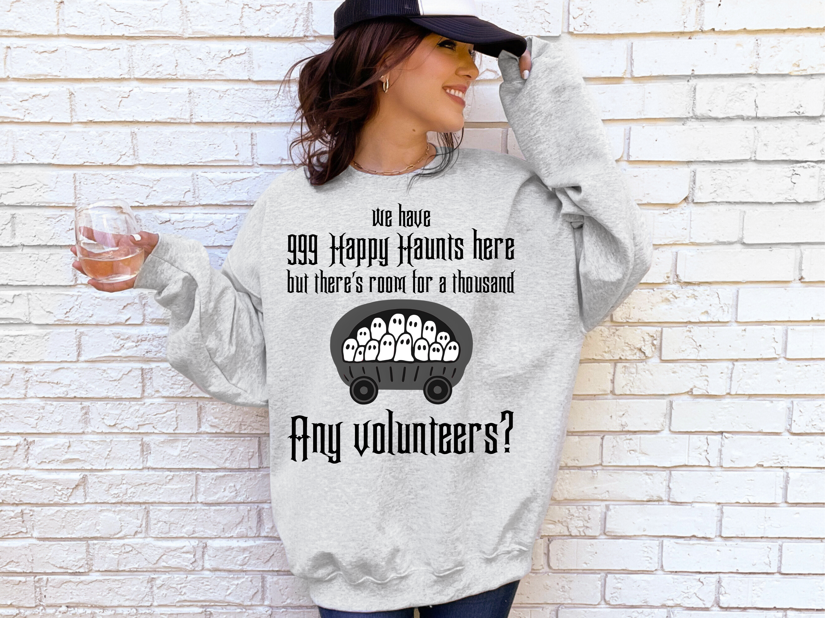 The Haunted Mansion Glidan Sweatshirt, Halloween Shirt, Ghost Happy Haunts