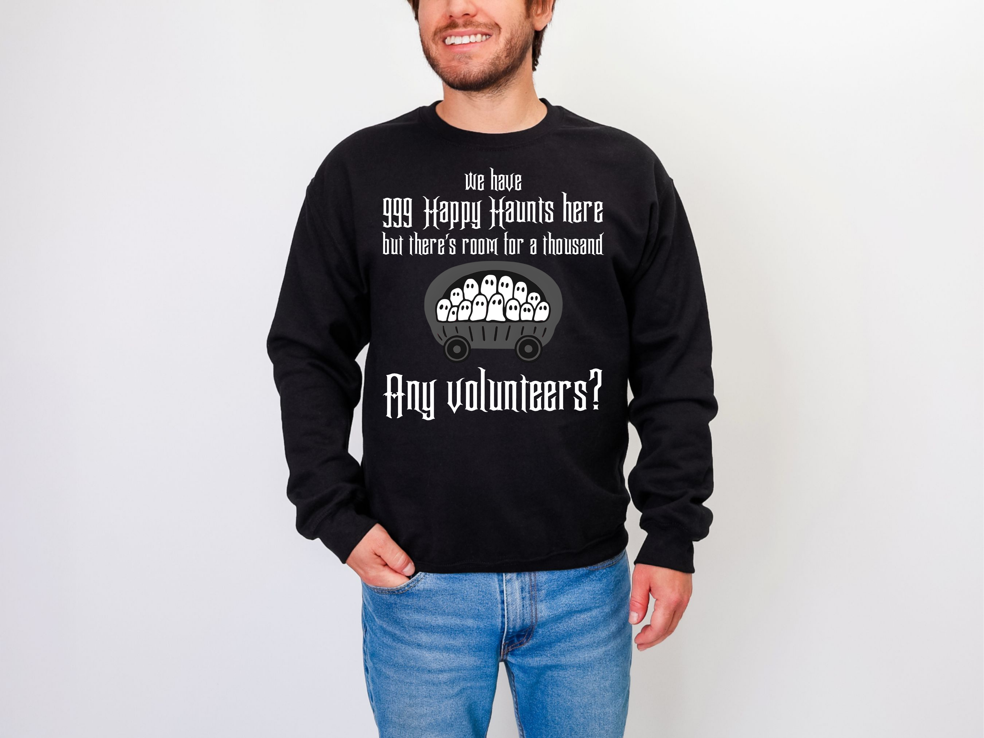 The Haunted Mansion Glidan Sweatshirt, Halloween Shirt, Ghost Happy Haunts