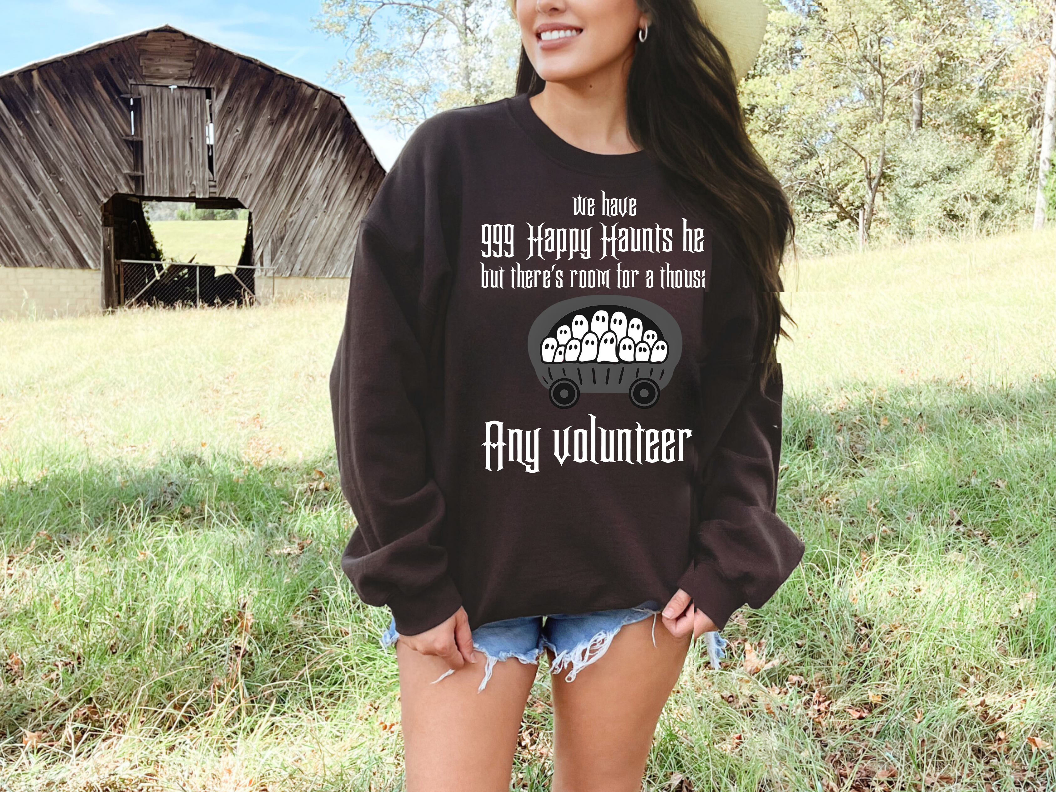 The Haunted Mansion Glidan Sweatshirt, Halloween Shirt, Ghost Happy Haunts