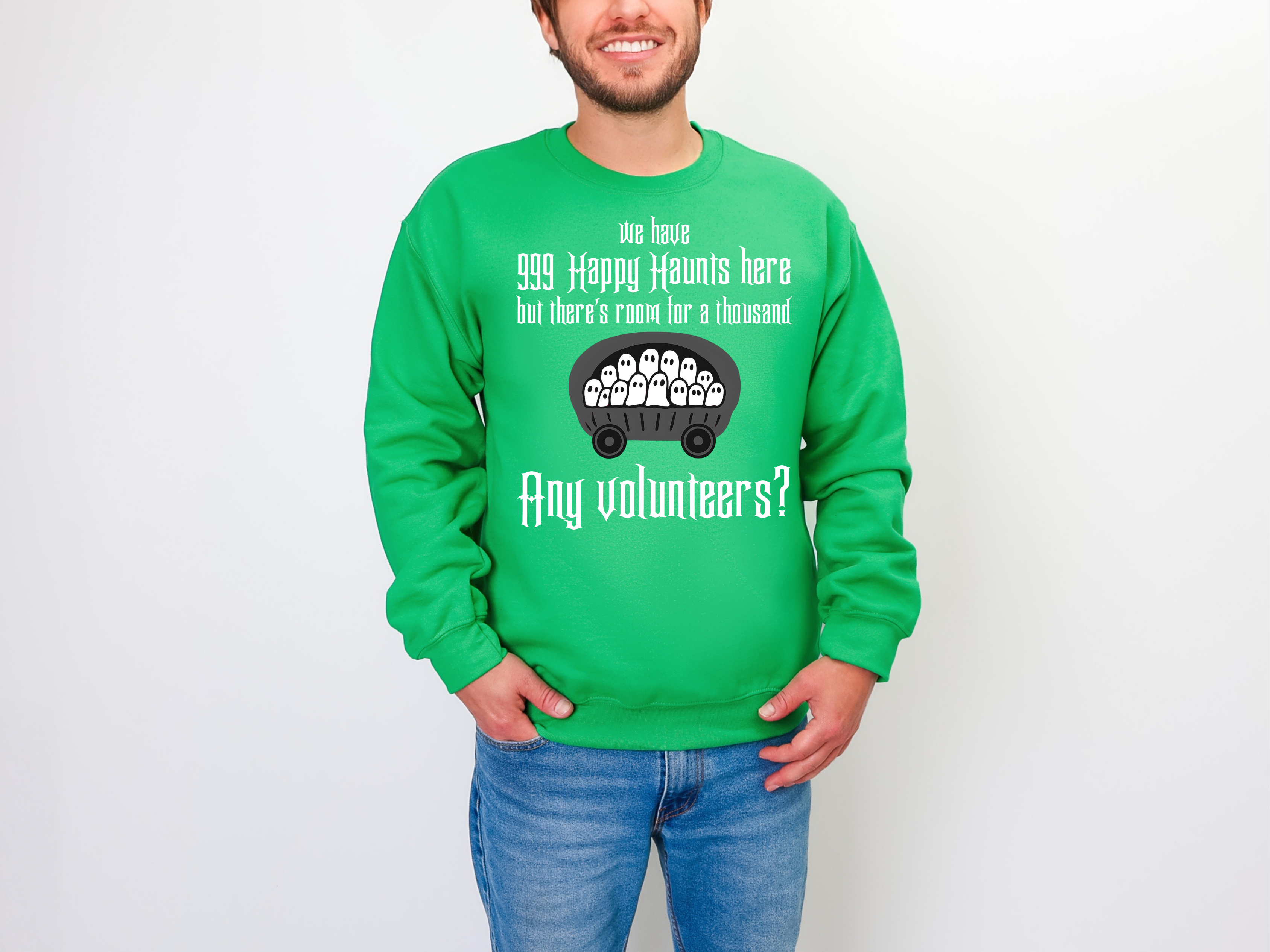 The Haunted Mansion Glidan Sweatshirt, Halloween Shirt, Ghost Happy Haunts