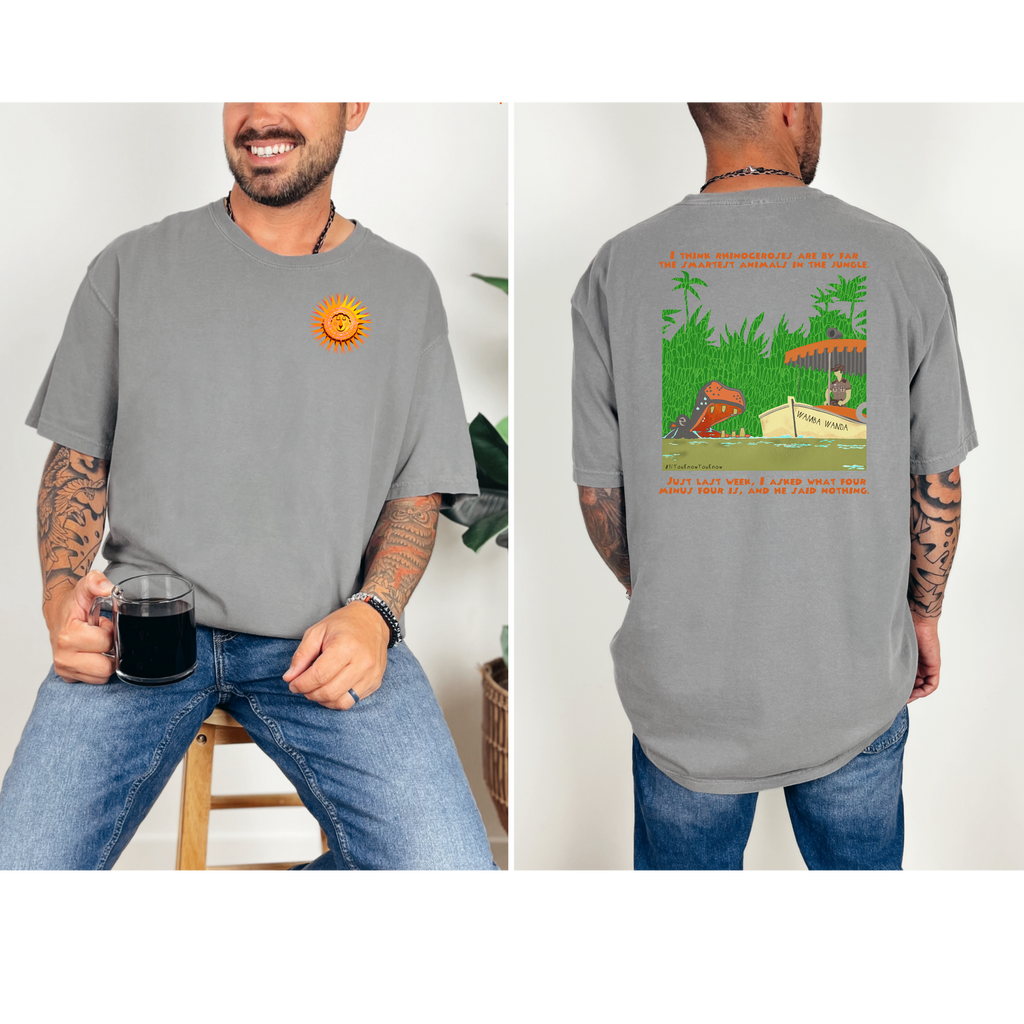 Jungle Cruise Comfort Colors Tee, Jungle Cruise Jokes t-shirt, Dad Jokes Shirt, Subtle Park Tee, Rhino Unisex T-shirt