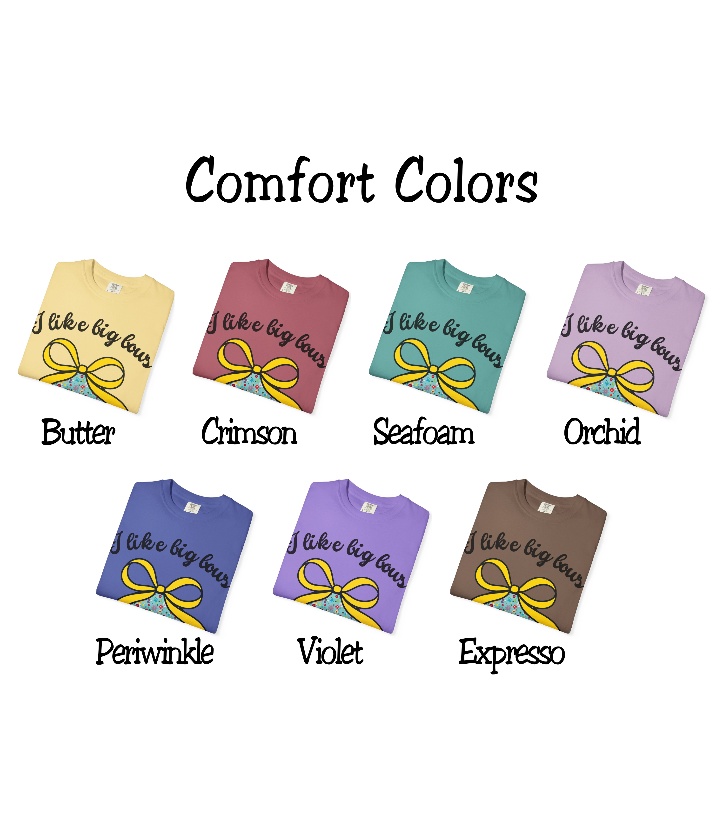 I Like Big Bows, Adult Shirt, Floral Smiley Face T-Shirt, And I Can Not Lie, Women's Tee, Graphic Tee with Bow, , Unisex Top