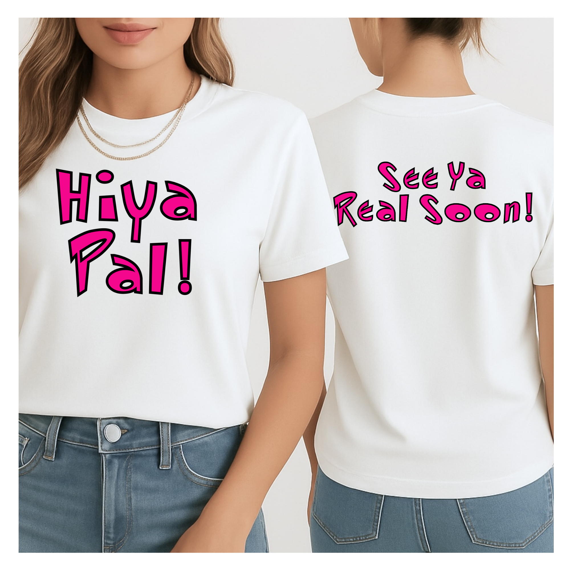 Hiya Pal, See Ya Real Soon, Double Sided, Adult Disney Tee, Mickey shirt, Magic Kingdom shirt, Subtle Disney shirt