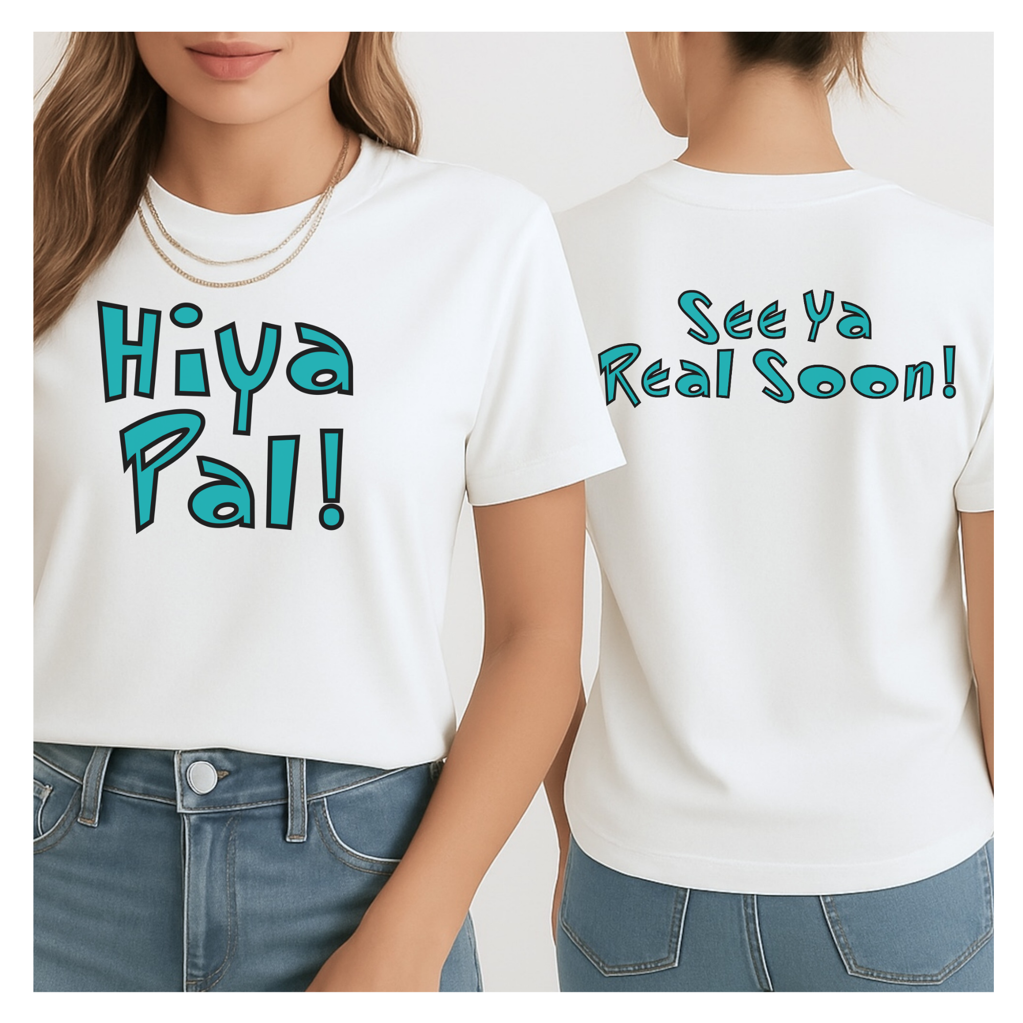 Hiya Pal, See Ya Real Soon, Adult Disney Tee, Double Sided, Mickey shirt, Magic Kingdom t-shirt, Subtle Disney shirt